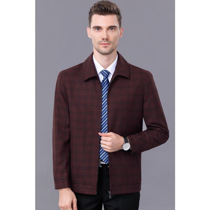 Осенне-зимняя куртка мужская среднего и пожилого возраста, шерстяная тонкая верхняя часть, повседневная свободная куртка с лацканами 200
Осенне-зимняя куртка мужская среднего и пожилого возраста, шерстяная тонкая верхняя часть, повседневная свободная куртка с лацканами 200