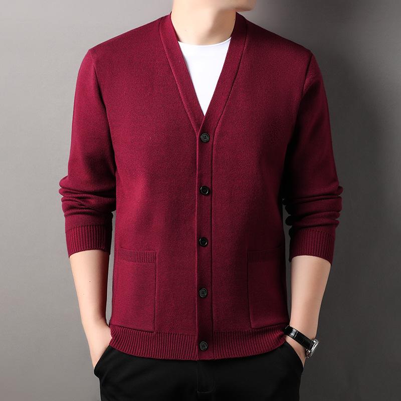 Men s Korean Style V-Neck Knit Cardigan - Slim Fit, Casual Fashion for Spring & Autumn L вина червоного кольору
Men s Korean Style V-Neck Knit Cardigan - Slim Fit, Casual Fashion for Spring & Autumn L вина червоного кольору