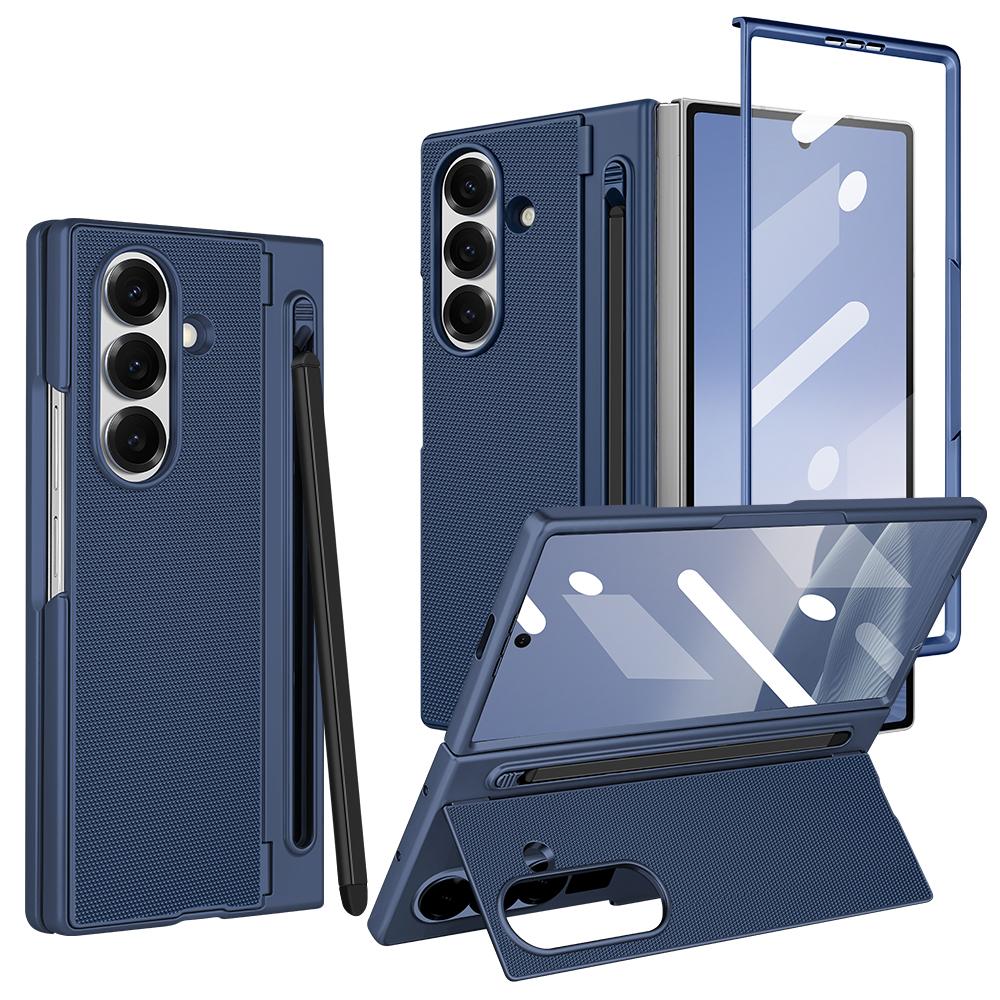 Hard PC Back Cover Phone Case for Galaxy Z Fold 7/6 with Touch Pen Included Kickstand Holder Phone Case with Screen Glass Film Galaxy Z Fold6 темно-синього кольору
Hard PC Back Cover Phone Case for Galaxy Z Fold 7/6 with Touch Pen Included Kickstand Holder Phone Case with Screen Glass Film Galaxy Z Fold6 темно-синього кольору