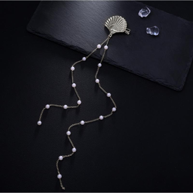 1PC Shell Hairpin French Retro Premium Sense Fringed Ponytail Clip Fashion Banquet Party Bridal Headdress срібний
1PC Shell Hairpin French Retro Premium Sense Fringed Ponytail Clip Fashion Banquet Party Bridal Headdress срібний