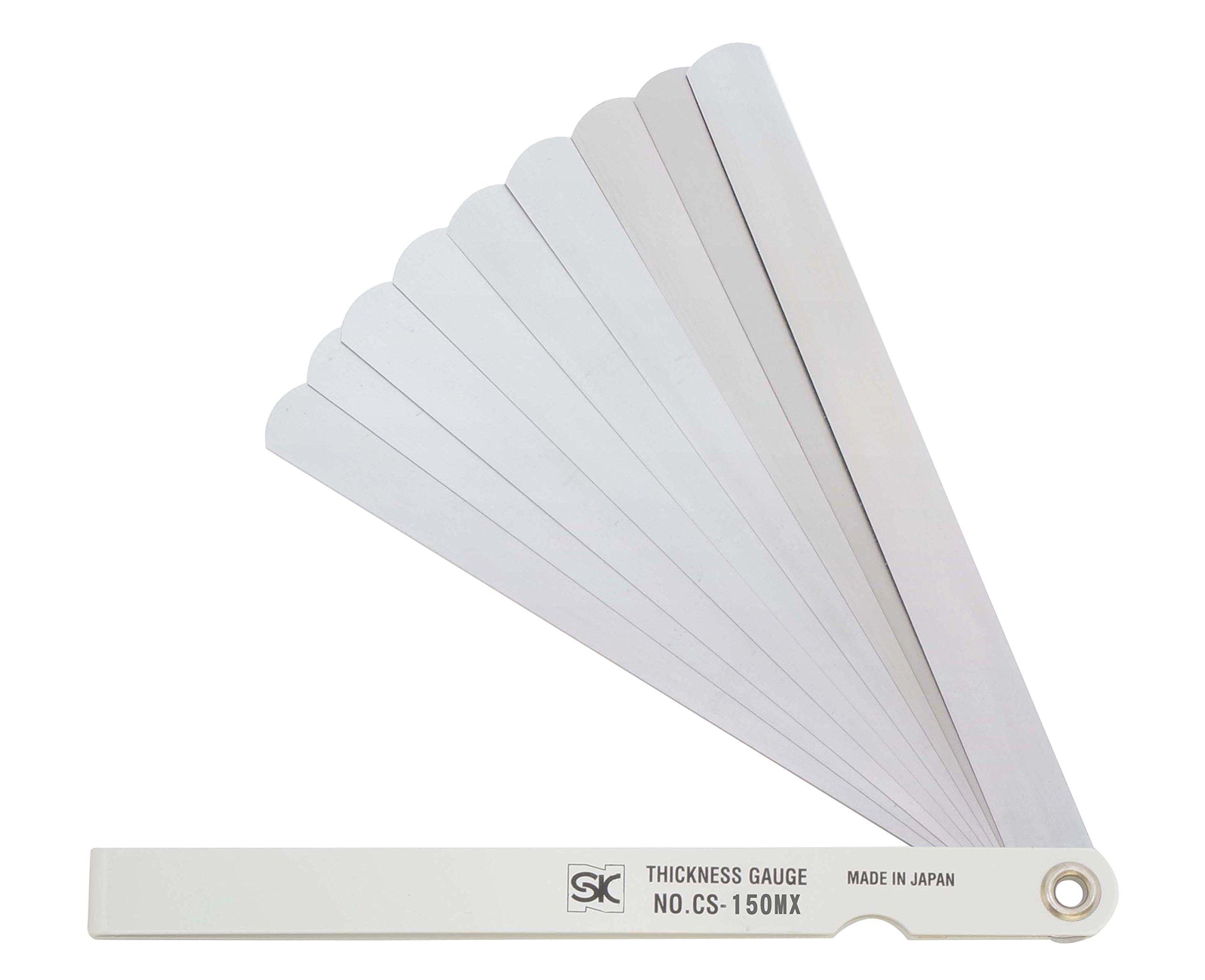 Niigata Seiki SK Made in Japan Thickness Gauge Color Sleeve Type White 13 Pieces 150mm (Gap Gauge) CS-150MX 0.03-3.00mm
Niigata Seiki SK Made in Japan Thickness Gauge Color Sleeve Type White 13 Pieces 150mm (Gap Gauge) CS-150MX 0.03-3.00mm