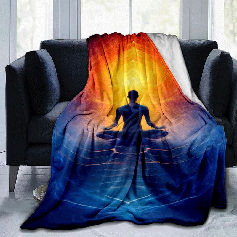 1pc Meditation Printing Lightweight Flannel Blanket, Comfortable and Warm Blanket, for Camping Sofa Bed and Couch Office, Suitable for Gift B 100x150cm
1pc Meditation Printing Lightweight Flannel Blanket, Comfortable and Warm Blanket, for Camping Sofa Bed and Couch Office, Suitable for Gift B 100x150cm