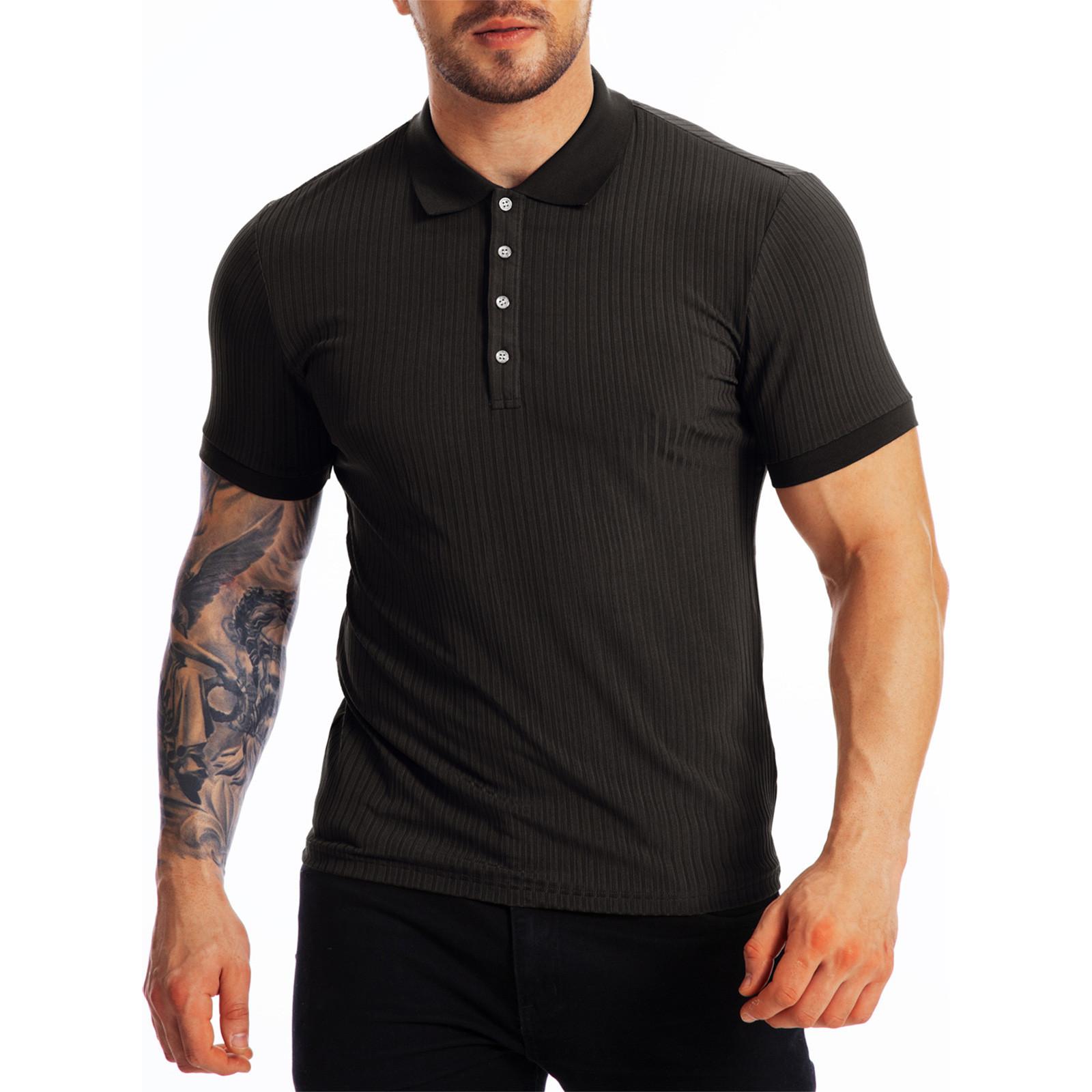 Mens Ice Floss Casual Slim Fit Basic Lapel Short Sleeve Fashion T-Shirt Summer Top M чёрный
Mens Ice Floss Casual Slim Fit Basic Lapel Short Sleeve Fashion T-Shirt Summer Top M чёрный
