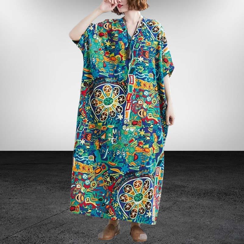 Женское летнее платье-футляр с принтом в винтажном стиле в стиле бохо с принтом свободного покроя больших размеров One Size зелёный
Женское летнее платье-футляр с принтом в винтажном стиле в стиле бохо с принтом свободного покроя больших размеров One Size зелёный