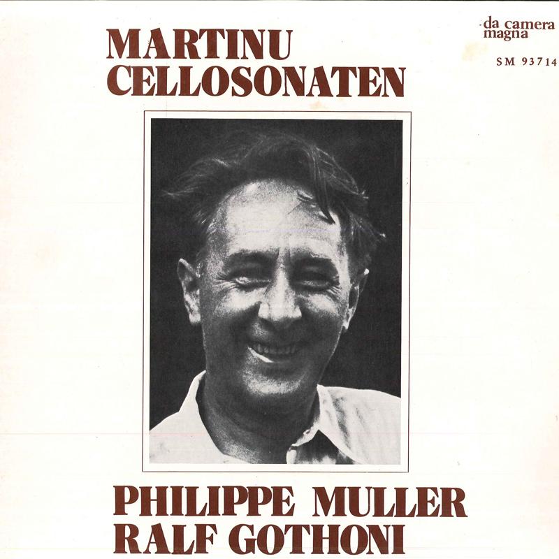 LP Record BOHUSLAV MARTIN, PHILIPPE MULLER, - Cellosonaten SM93714 Da Camera Magna 1975 Germany Classical Used
LP Record BOHUSLAV MARTIN, PHILIPPE MULLER, - Cellosonaten SM93714 Da Camera Magna 1975 Germany Classical Used