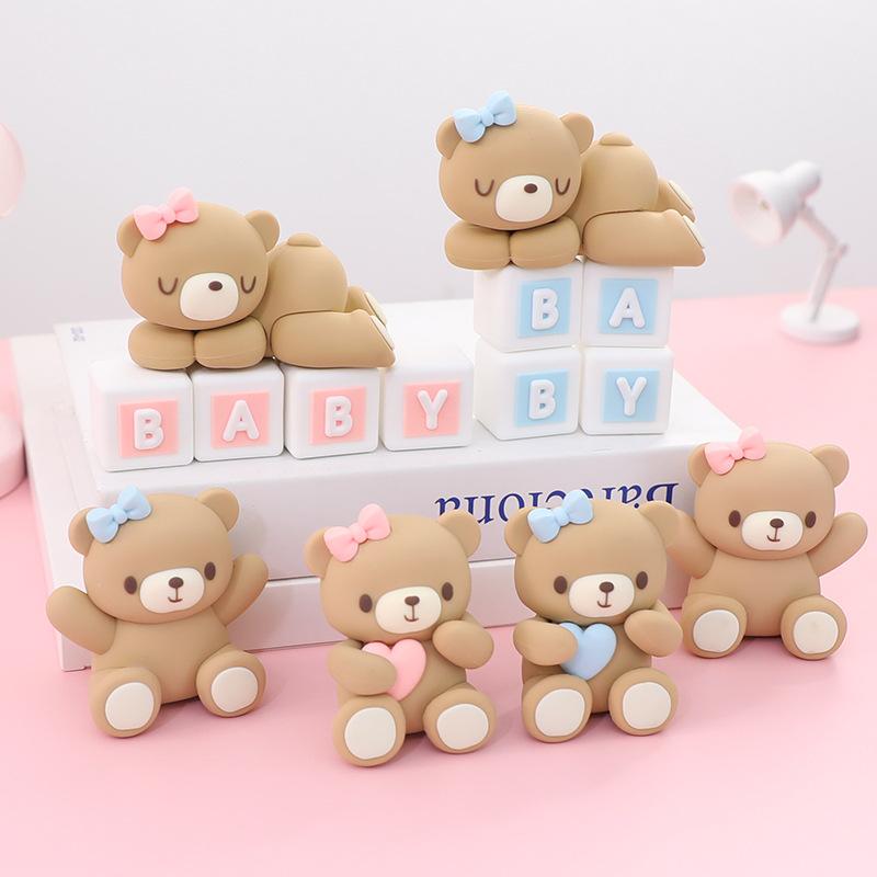 Cute Pink Blue Bear Cake Topper Bow Tie Bear Bake Cake Decoration Doll Ornament for Birthday Party Wedding Anniversary Cake Decor
Cute Pink Blue Bear Cake Topper Bow Tie Bear Bake Cake Decoration Doll Ornament for Birthday Party Wedding Anniversary Cake Decor