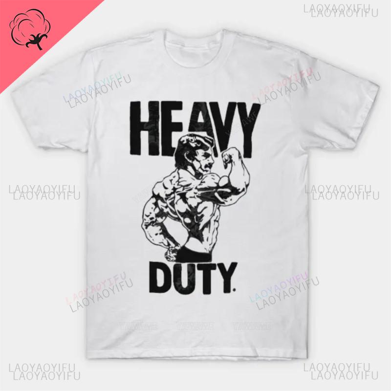 Mike Mentzer Heavy duty print logo pattern Fashion trend Street wear mens and womens allpurpose shortsleeved Tshirt S
Mike Mentzer Heavy duty print logo pattern Fashion trend Street wear mens and womens allpurpose shortsleeved Tshirt S