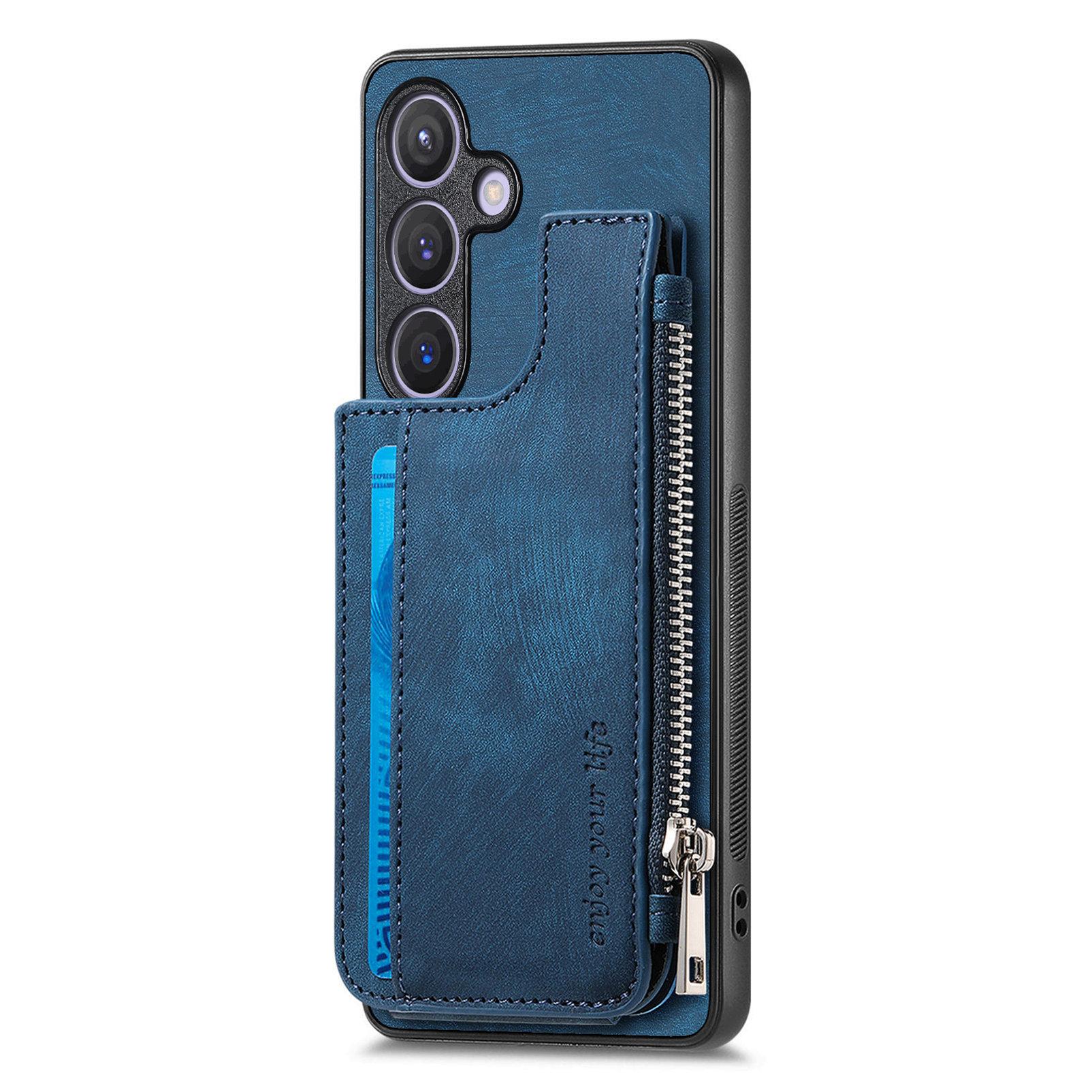 For Samsung Galaxy S24+ Case Zipper Card Holder Kickstand Leather+PC+TPU Phone Cover Purple
For Samsung Galaxy S24+ Case Zipper Card Holder Kickstand Leather+PC+TPU Phone Cover Purple