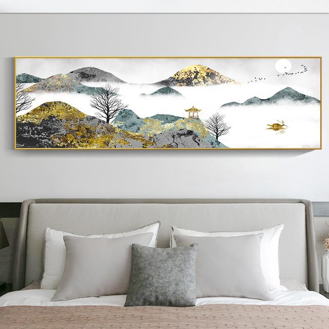 Новый китайский пейзаж, картина тушью, печать на холсте, золотые летающие птицы, постеры с горным озером, принты для гостиной, спальни 20cm×40cm NoFrame
Новый китайский пейзаж, картина тушью, печать на холсте, золотые летающие птицы, постеры с горным озером, принты для гостиной, спальни 20cm×40cm NoFrame