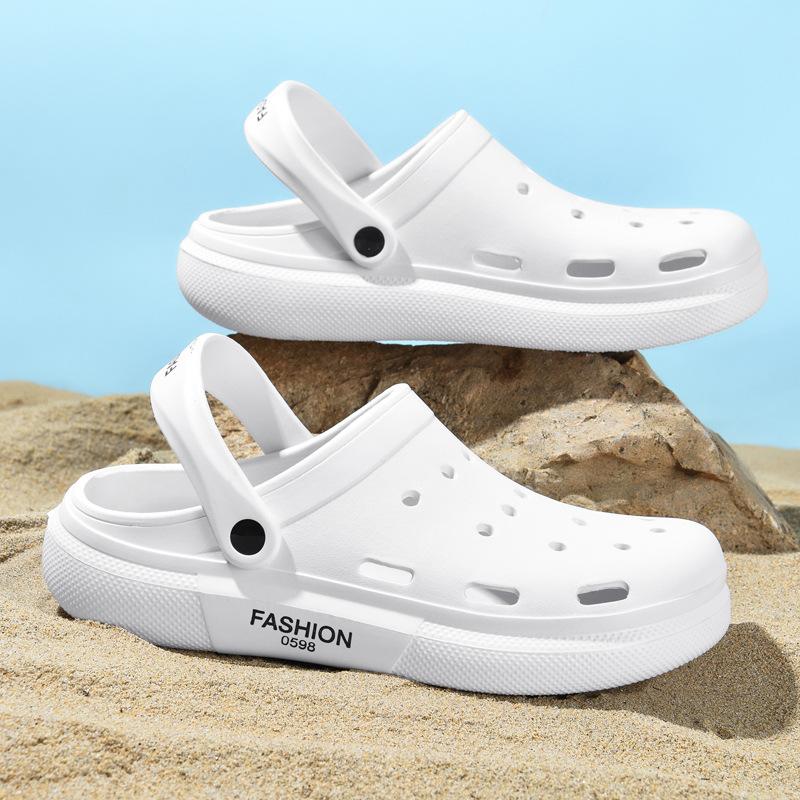 New fashion casual beach baotou couple going out fashion trend non-slip slippers summer wear ultra-light hole shoes 36
New fashion casual beach baotou couple going out fashion trend non-slip slippers summer wear ultra-light hole shoes 36