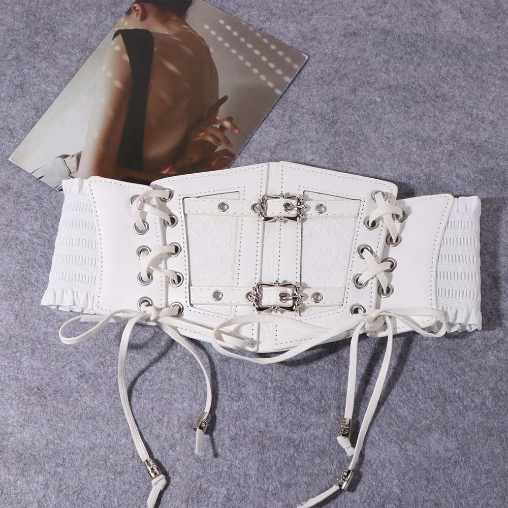 Elegant Adjustable Lace Cummerbunds Leather Elastic Corset Belt Slimming Tie Rope Wide Waist Corset Ladies
Elegant Adjustable Lace Cummerbunds Leather Elastic Corset Belt Slimming Tie Rope Wide Waist Corset Ladies