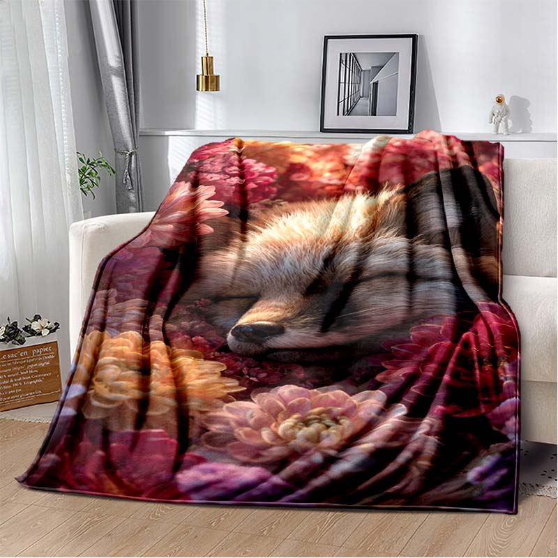 Purple Cat with Flowers Print Fleece Blanket, Warm Throw Blanket for Sofa, Bed, Office, Gift Idea 80cm x 120cm
Purple Cat with Flowers Print Fleece Blanket, Warm Throw Blanket for Sofa, Bed, Office, Gift Idea 80cm x 120cm