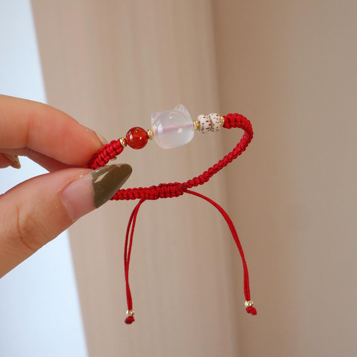 Natural Hetian Jade Chalcedony Bracelet Handwoven Red Rope Lucky Bracelet Couple Girlfriend Gift Natal Year Hand Rope
Natural Hetian Jade Chalcedony Bracelet Handwoven Red Rope Lucky Bracelet Couple Girlfriend Gift Natal Year Hand Rope