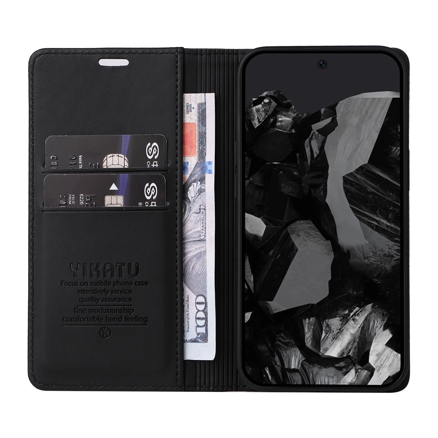 YIKATU YK-001 For Google Pixel 10 Pro XL/9 Pro XL Phone Case Magnetic Closure PU Leather Flip Cover Black
YIKATU YK-001 For Google Pixel 10 Pro XL/9 Pro XL Phone Case Magnetic Closure PU Leather Flip Cover Black