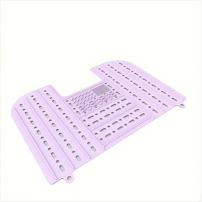 1pc Foldable Silicone Bathroom Sink Cover Portable Makeup Mat, Expanding Sink Protector Accessories for Enhanced Counter Area фиолетовый
1pc Foldable Silicone Bathroom Sink Cover Portable Makeup Mat, Expanding Sink Protector Accessories for Enhanced Counter Area фиолетовый