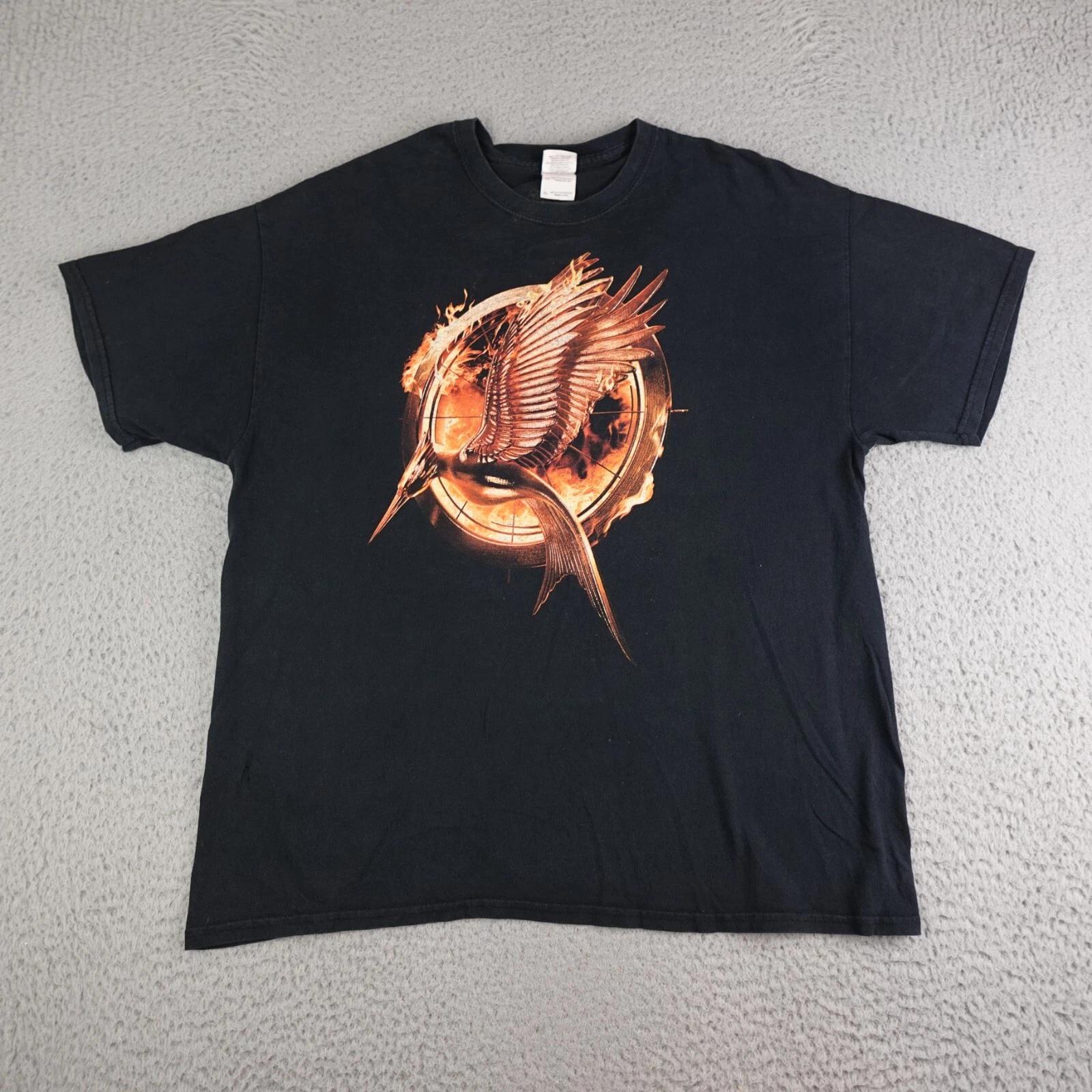 Hunger Games Mockingjay Shirt Mens XL Black 2013 Promotional Carmike Cinemas XL
Hunger Games Mockingjay Shirt Mens XL Black 2013 Promotional Carmike Cinemas XL
