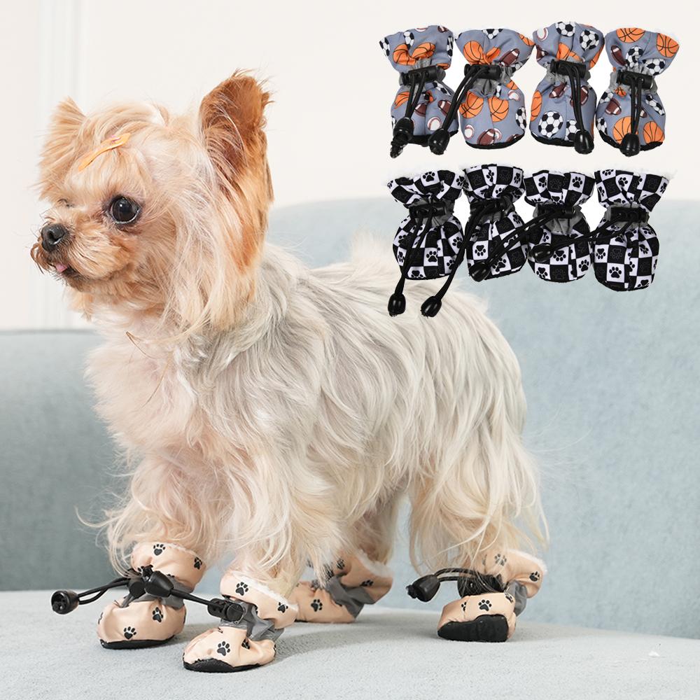 Winter Printed Dog Shoes For Small Dogs Cats Fleece Warm Non Slip Adjustable Reflective Yorkies Snow Boots Puppy Pet Chihuahua XXS
Winter Printed Dog Shoes For Small Dogs Cats Fleece Warm Non Slip Adjustable Reflective Yorkies Snow Boots Puppy Pet Chihuahua XXS