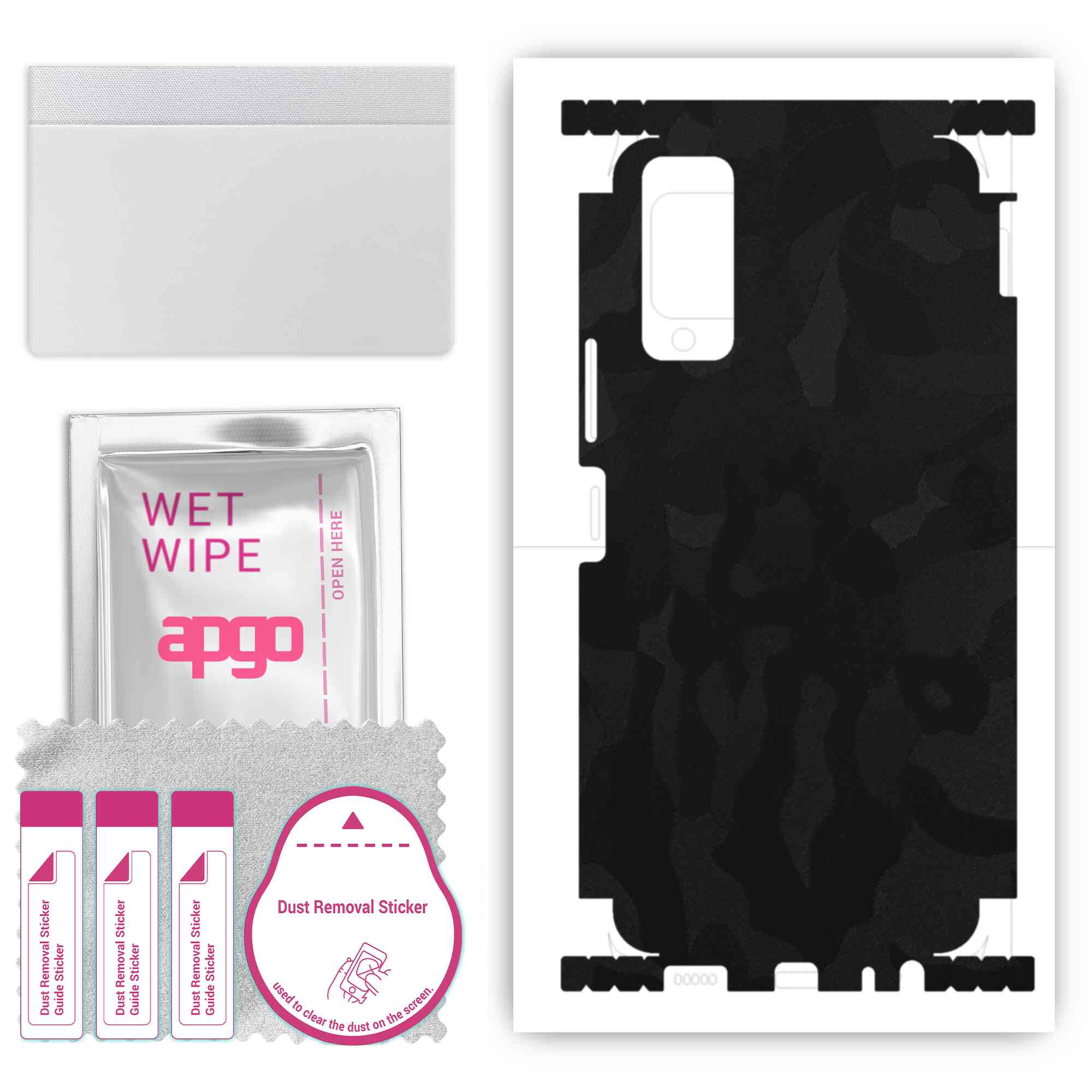 apgo Protective Skin Sticker for the back+sides compatible with Vivo iQOO U1x, Full Wrap Film, Foil, Vinyl - Pattern Black Camo
apgo Protective Skin Sticker for the back+sides compatible with Vivo iQOO U1x, Full Wrap Film, Foil, Vinyl - Pattern Black Camo