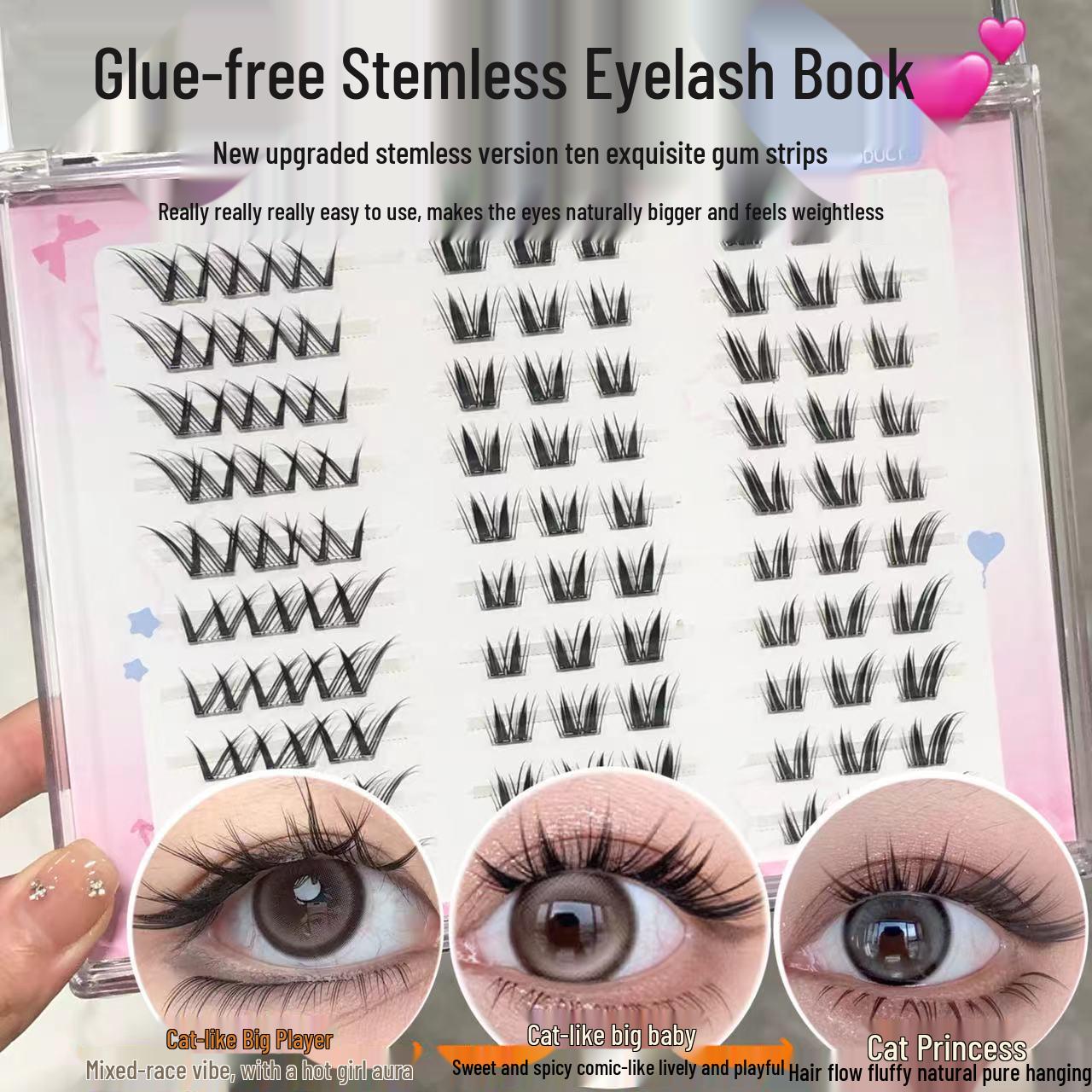 Sweet Cat Family Portrait Princess Faux Eyelashes: Natural-Look, Stem-Free, Single Cluster, Glue-Free Eyelash Set
Sweet Cat Family Portrait Princess Faux Eyelashes: Natural-Look, Stem-Free, Single Cluster, Glue-Free Eyelash Set