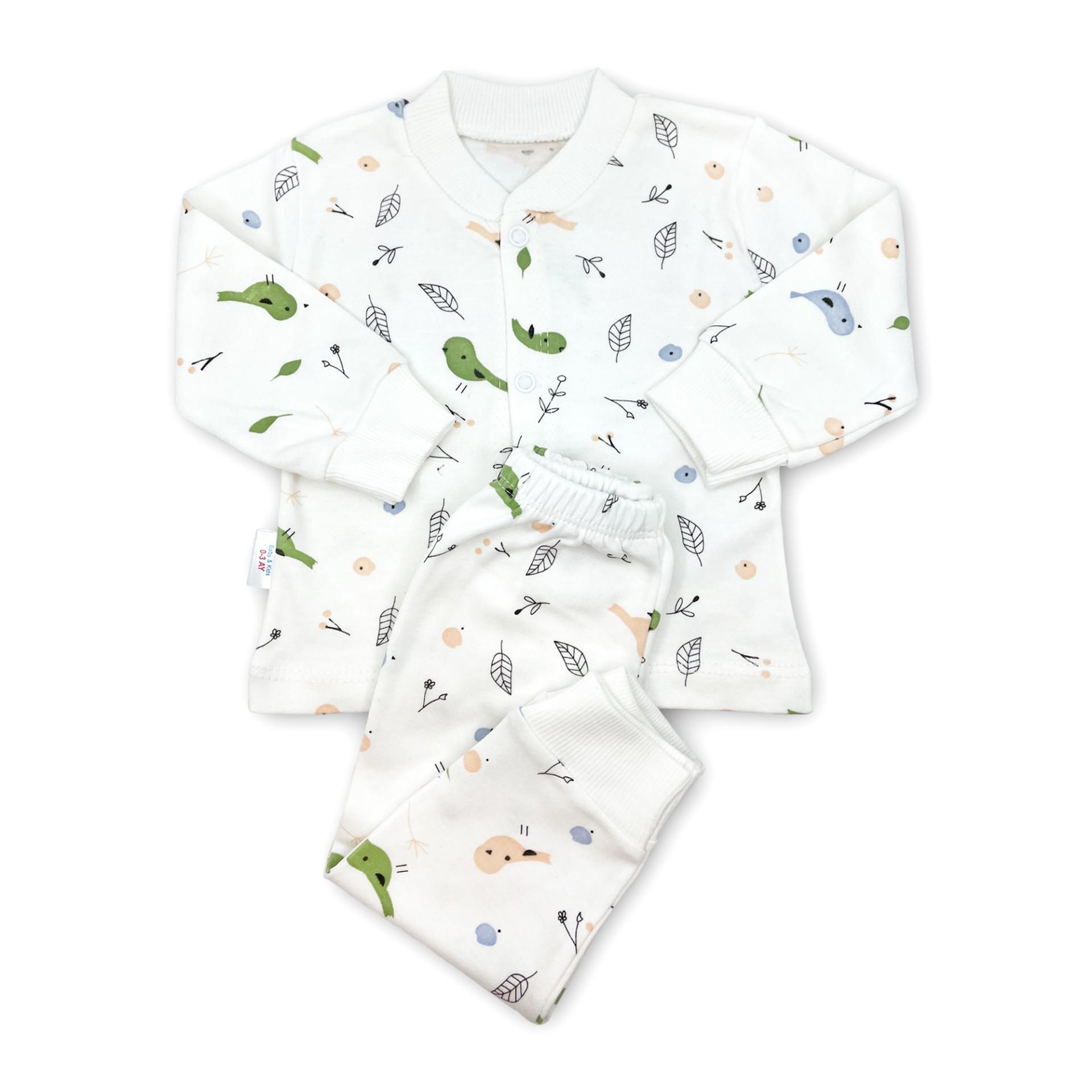 Sema Baby Happy Birds Пижамный комплект для малышей 0-3 месяца 
Sema Baby Happy Birds Пижамный комплект для малышей 0-3 месяца