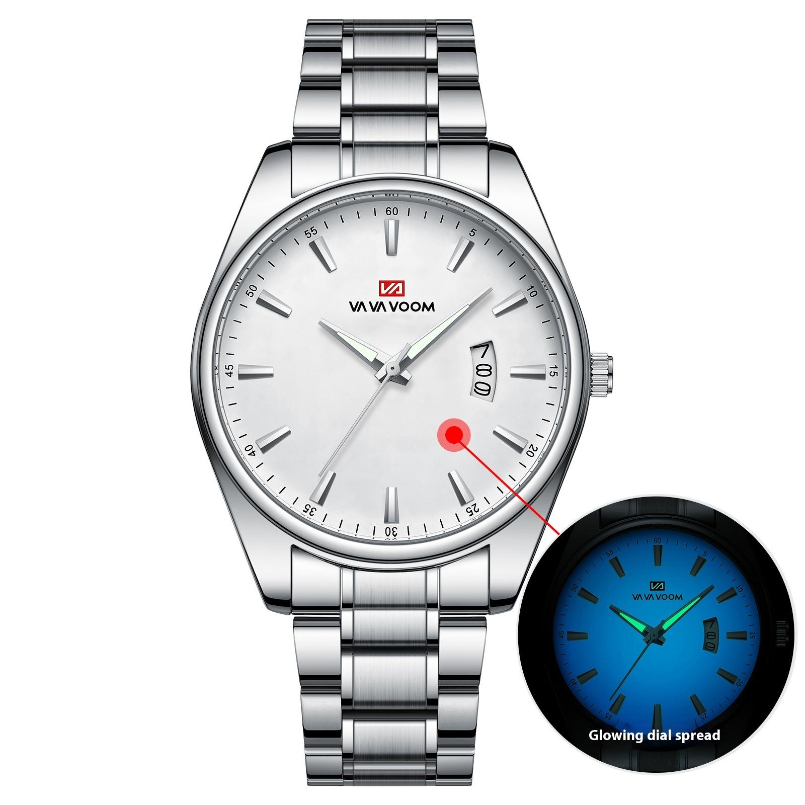 VA VA VOOM Men s Watch Waterproof Luminous Calendar Business Quartz Watch
VA VA VOOM Men s Watch Waterproof Luminous Calendar Business Quartz Watch