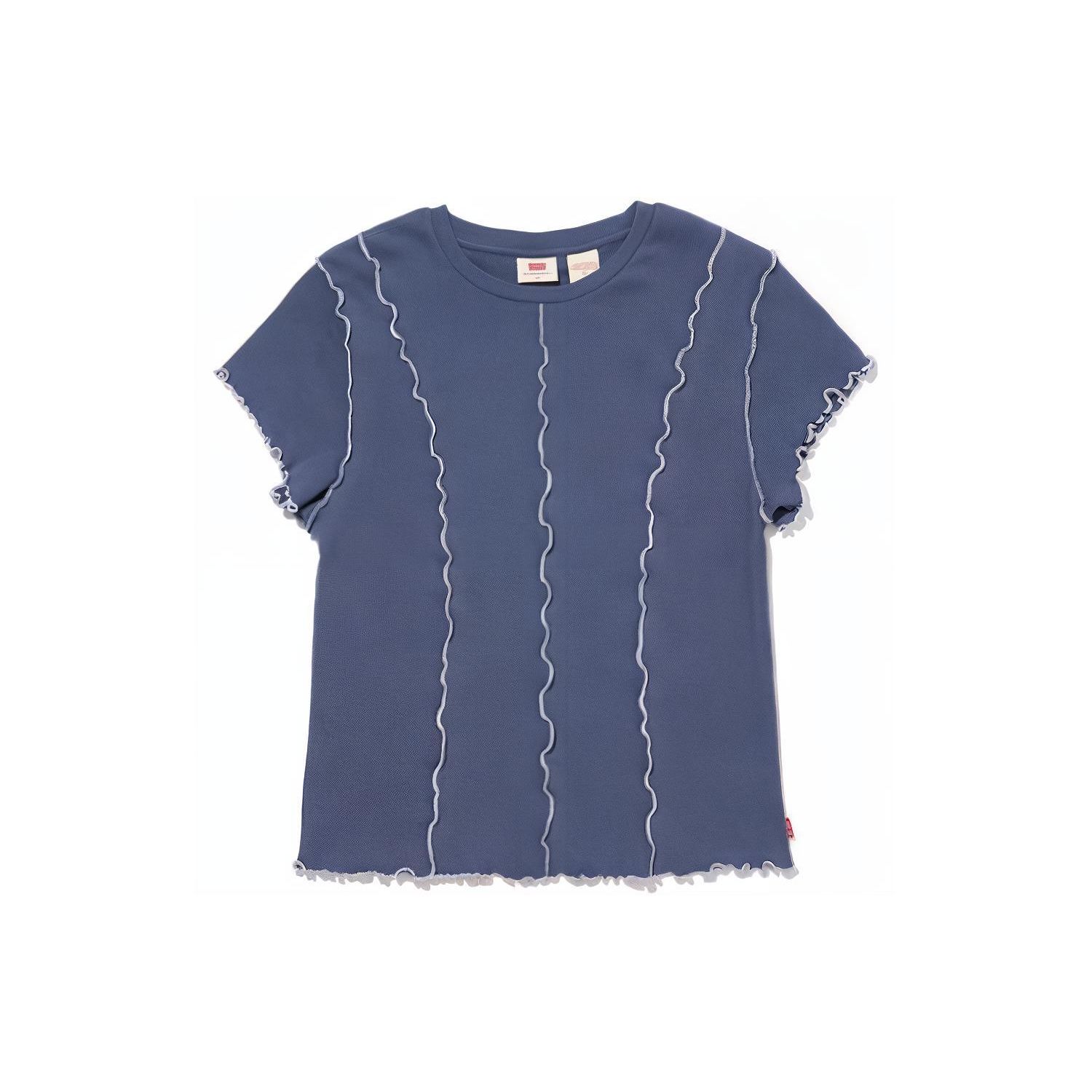 Женская футболка Levis однотонная приталенная повседневная с круглым вырезом и коротким рукавом, синяя A5917-0001 XS
Женская футболка Levis однотонная приталенная повседневная с круглым вырезом и коротким рукавом, синяя A5917-0001 XS