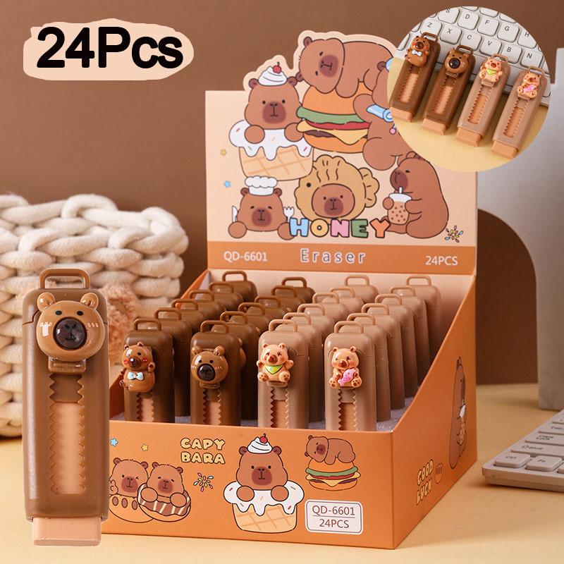 24Pcs Kawaii Stationery Aesthetic Stationery Office Supplies School Items Gift for Eraser Cute Funny Capybara Eraser 24Pcs
24Pcs Kawaii Stationery Aesthetic Stationery Office Supplies School Items Gift for Eraser Cute Funny Capybara Eraser 24Pcs