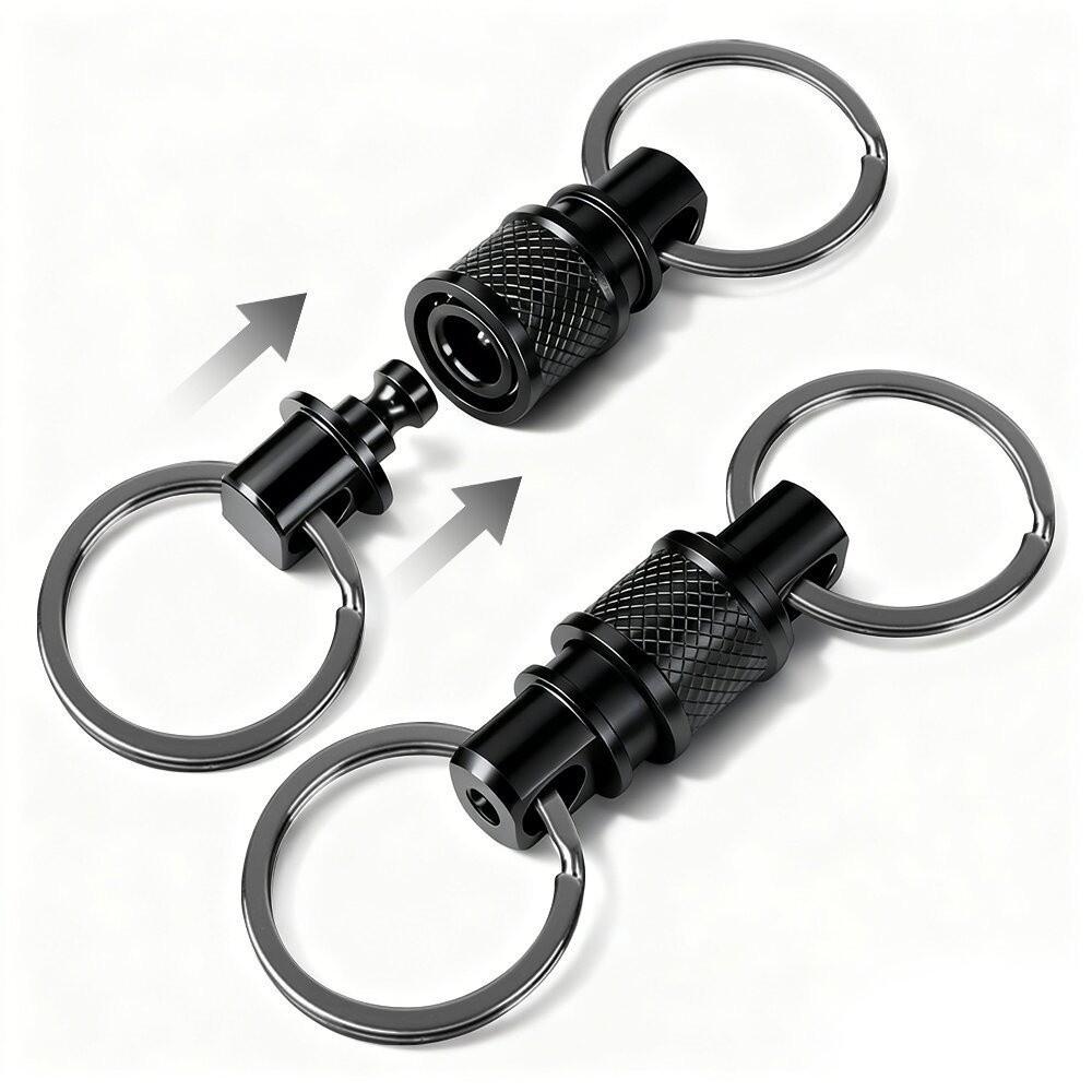 Double Headed Quick Release Keychain Aluminum Alloy 360° Rotation Clip Pull Apart Buckle Retractable Compact Keys Fob Outdoor чёрный
Double Headed Quick Release Keychain Aluminum Alloy 360° Rotation Clip Pull Apart Buckle Retractable Compact Keys Fob Outdoor чёрный