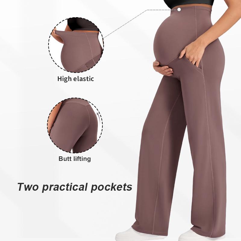 Maternity Wide-Leg Yoga Pants: Belly-Supporting, High-Waisted, Non-Constricting, Casual Wear for Fall and Winter. M-310g
Maternity Wide-Leg Yoga Pants: Belly-Supporting, High-Waisted, Non-Constricting, Casual Wear for Fall and Winter. M-310g
