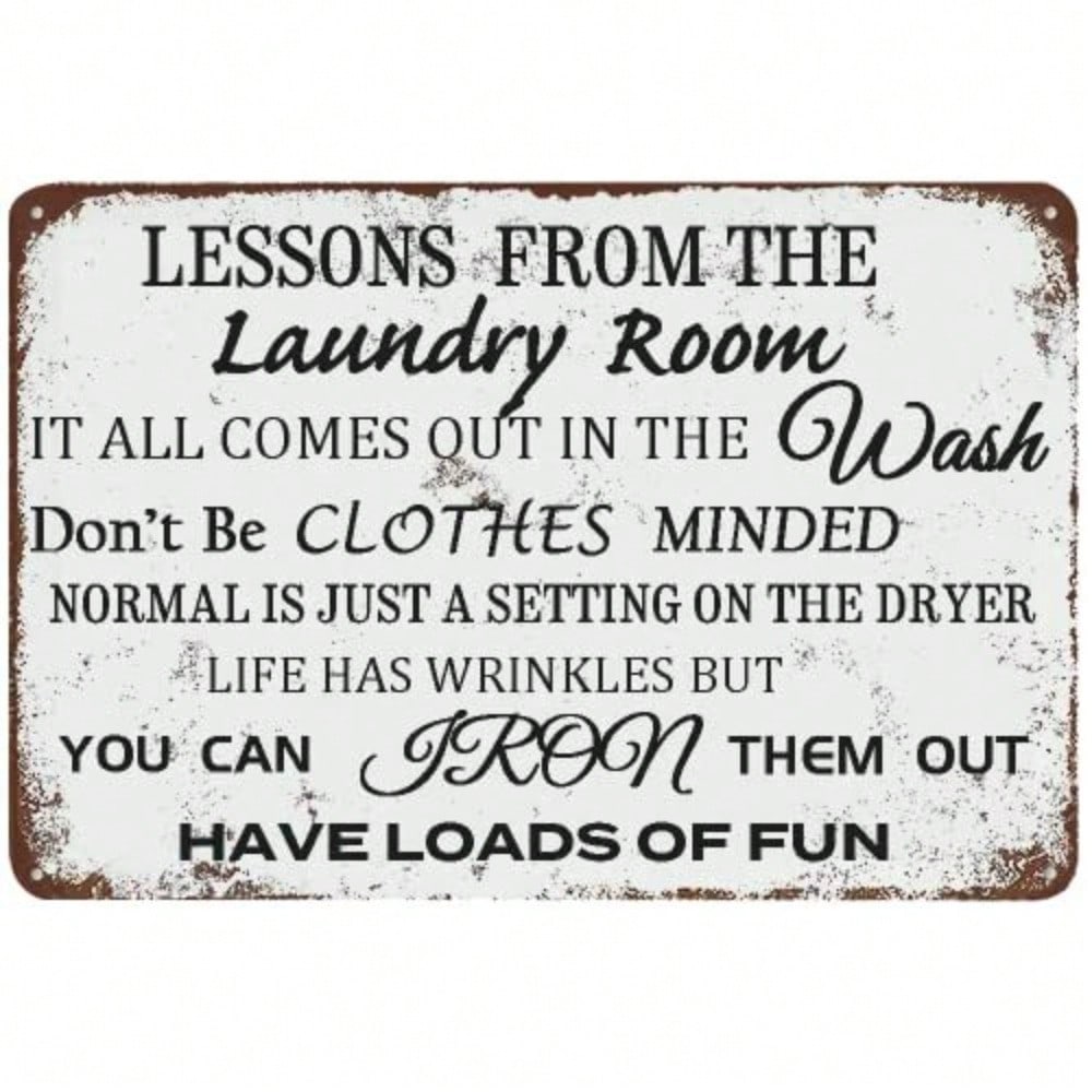 Funny Laundry Room Rules Metal Tin Sign Christmas Holiday Housewarming Gift for Men Women Home Wall Decor 20x30cm
Funny Laundry Room Rules Metal Tin Sign Christmas Holiday Housewarming Gift for Men Women Home Wall Decor 20x30cm