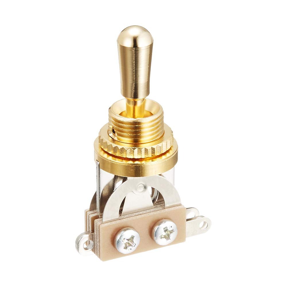 Scud toggle switch, vertical, made in Japan, gold, gold parts YM-T20G-2
Scud toggle switch, vertical, made in Japan, gold, gold parts YM-T20G-2
