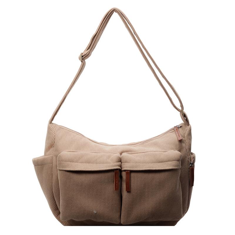 Large Capacity Corduroy Messenger Bag Women s Waterproof Casual Crossbody Bag Multi Pocket Workwear Style Single Shoulder Bag 33x27x12cm хакі
Large Capacity Corduroy Messenger Bag Women s Waterproof Casual Crossbody Bag Multi Pocket Workwear Style Single Shoulder Bag 33x27x12cm хакі