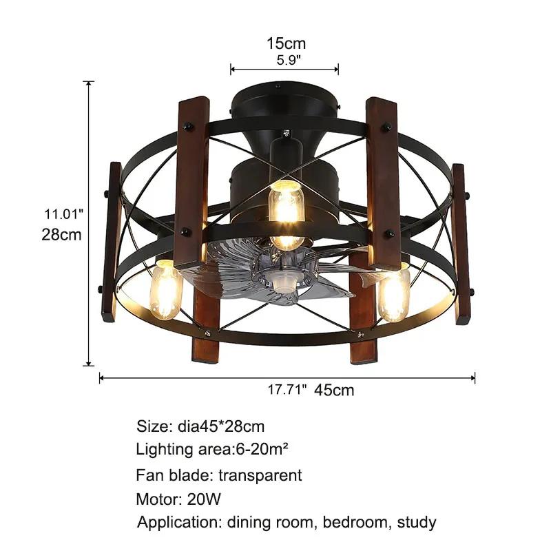 Ретро американский потолочный вентилятор, промышленный вентилятор, световой мотор, пульт дистанционного управления Iron art, 110 В, 220 В, спальня, столовая, потолочный светильник 220V