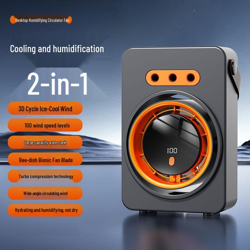 USB Rechargeable Desktop Humidifying Spray Fan with Wall-Mount Option for Home and Office Use 16x8.5x22.5 cm
USB Rechargeable Desktop Humidifying Spray Fan with Wall-Mount Option for Home and Office Use 16x8.5x22.5 cm