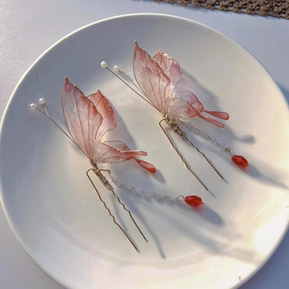 Fashion Plastic Fairy Butterfly Hairpins Resin Antique Headwear Tassel Butterfly Hair Accessories Women
Fashion Plastic Fairy Butterfly Hairpins Resin Antique Headwear Tassel Butterfly Hair Accessories Women