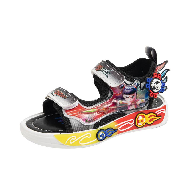Summer Non Slip Soft Sole Boys Sandals Cartoon Nezha Kids Beach Shoes Breathable Baby Casual Footwear Size 26 красный
Summer Non Slip Soft Sole Boys Sandals Cartoon Nezha Kids Beach Shoes Breathable Baby Casual Footwear Size 26 красный
