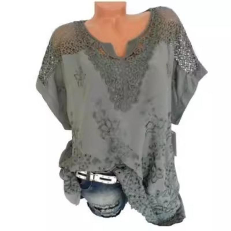 Women s Blue Floral Embroidered Blouse Spring Summer V-Neck Lace Crochet Batwing Sleeve Top L сірий
Women s Blue Floral Embroidered Blouse Spring Summer V-Neck Lace Crochet Batwing Sleeve Top L сірий