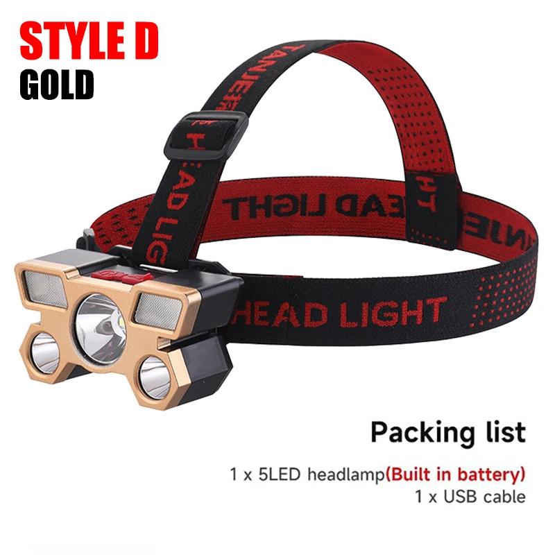 KDULIT 5LED Headlamp Strong Light Head Lamp USB Rechargeable Headlight Built-in 18650 Battery Fishing Flashlight Outdoor Lantern
KDULIT 5LED Headlamp Strong Light Head Lamp USB Rechargeable Headlight Built-in 18650 Battery Fishing Flashlight Outdoor Lantern