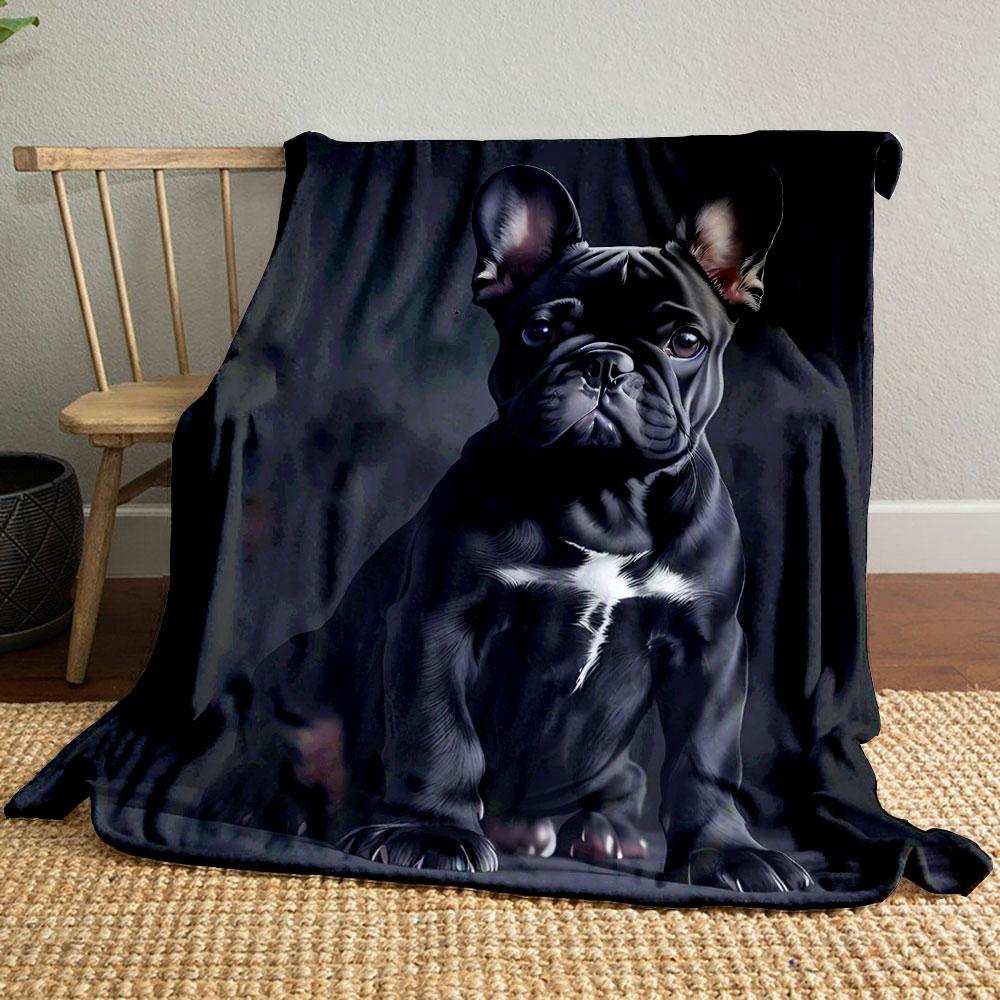 Black French Bulldog Plush Blanket bedroom Blanket for Livingroom Couch lunch break Soft throw for Friend s festival Gift 80cm x 120cm
Black French Bulldog Plush Blanket bedroom Blanket for Livingroom Couch lunch break Soft throw for Friend s festival Gift 80cm x 120cm