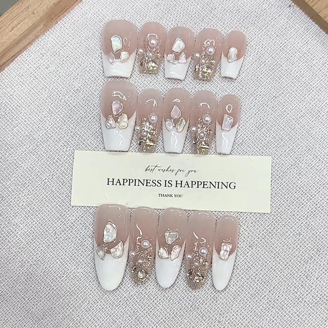 Hand-wearing Jia Summer New Pearl Luxu Meng Three-dimensional Shell French Pure Desire Nail Art Patch Extra small xs
Hand-wearing Jia Summer New Pearl Luxu Meng Three-dimensional Shell French Pure Desire Nail Art Patch Extra small xs