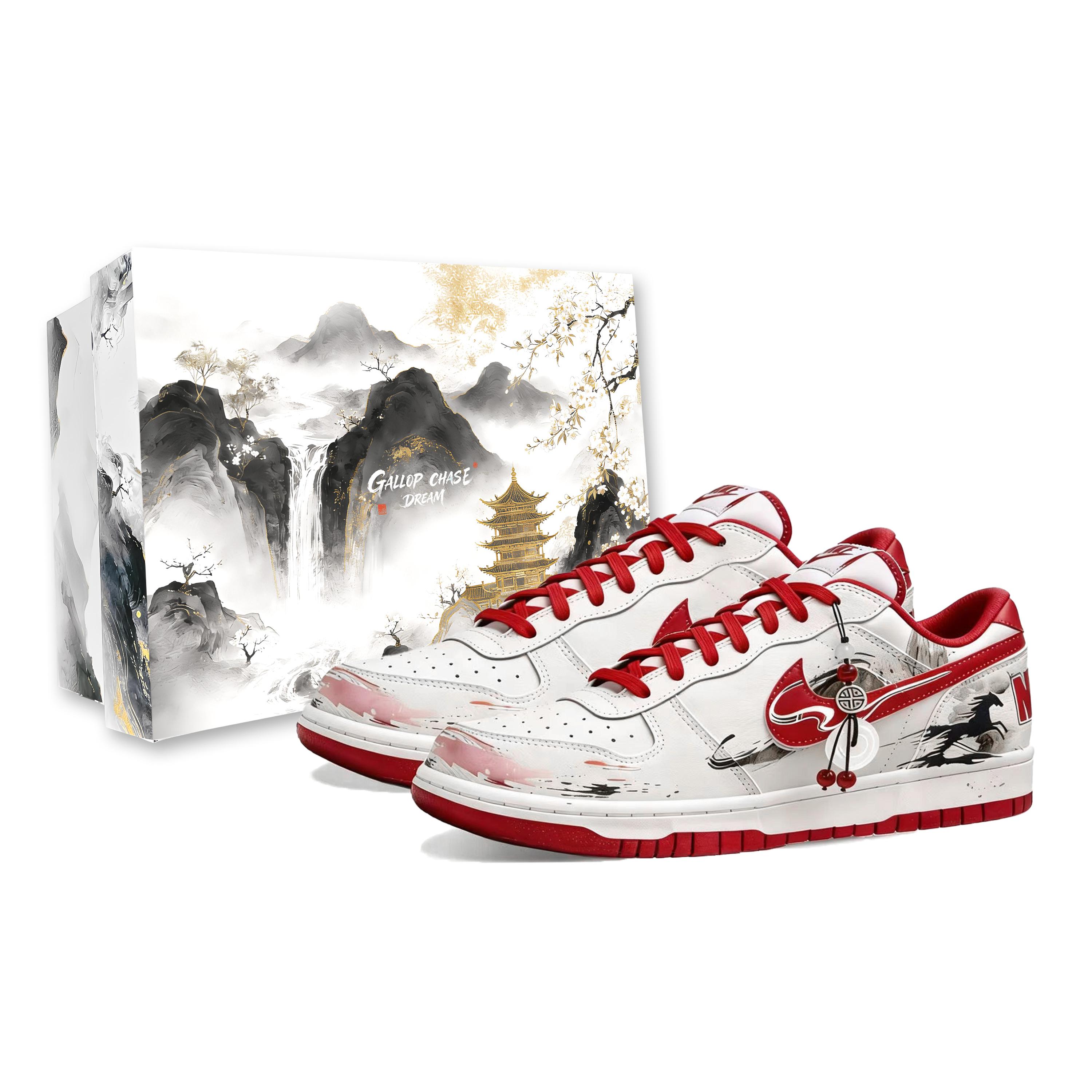 Nike Big Enchanted Realm, Danju Stunning, Special Packaging Low top Skateboard Shoes Men s Red White 355152-150(Team257-D-BOX) 45
Nike Big Enchanted Realm, Danju Stunning, Special Packaging Low top Skateboard Shoes Men s Red White 355152-150(Team257-D-BOX) 45