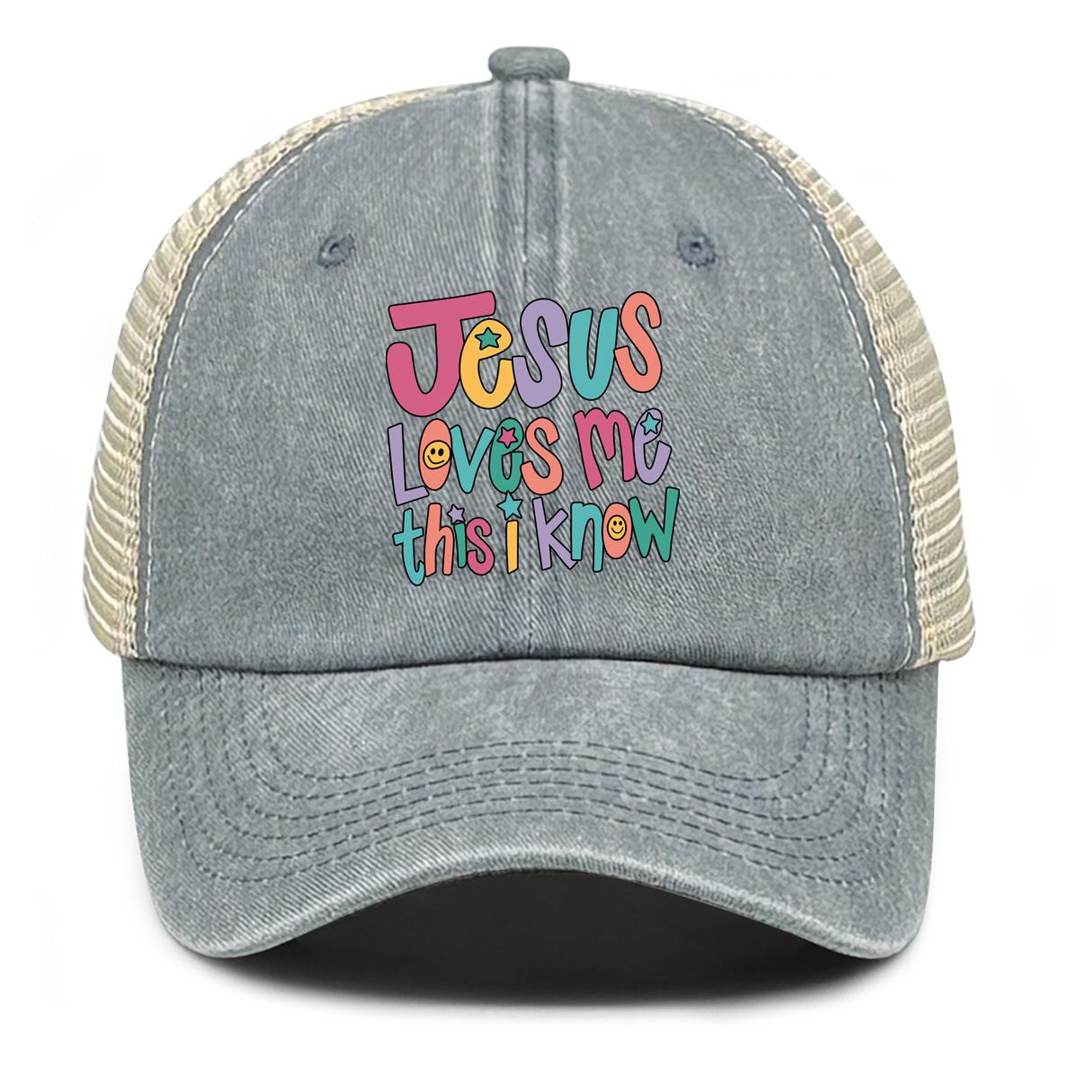 Jesus Loves me this I know Print Mesh Cap Adjustable Sun Hat Casual Hat For Woman Snapback Baseball Cap For Men And Women сірий
Jesus Loves me this I know Print Mesh Cap Adjustable Sun Hat Casual Hat For Woman Snapback Baseball Cap For Men And Women сірий