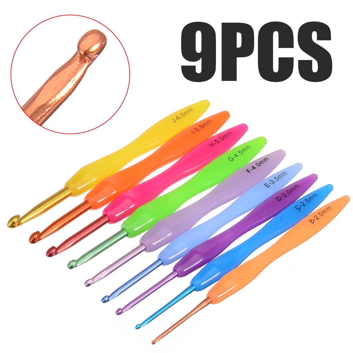 9шт 2.0mm-6.0mm Алюминий Крючки Крючки Kit Гладкая игла Пластиковая ручка
9шт 2.0mm-6.0mm Алюминий Крючки Крючки Kit Гладкая игла Пластиковая ручка