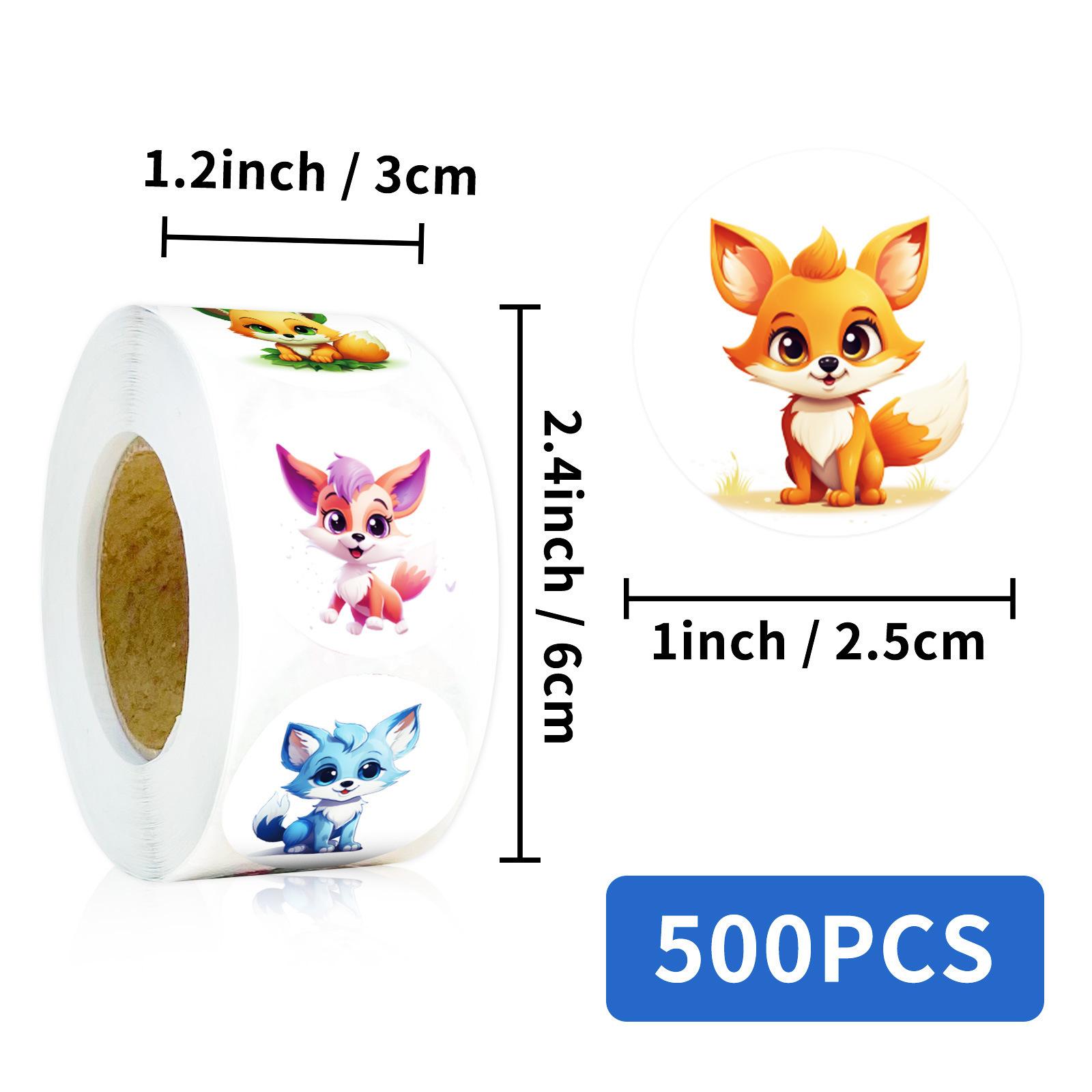 500 Sheets/Roll, Little Fox Sealing Sticker, Children S Favorite Reward Sticker, Water Cup, Notebook Gift Box Sealing.
500 Sheets/Roll, Little Fox Sealing Sticker, Children S Favorite Reward Sticker, Water Cup, Notebook Gift Box Sealing.