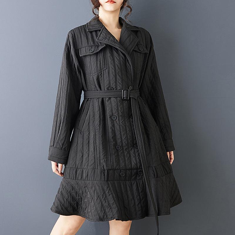 Niche Design Quilted Lapel Dress Coat Plus Size
Niche Design Quilted Lapel Dress Coat Plus Size