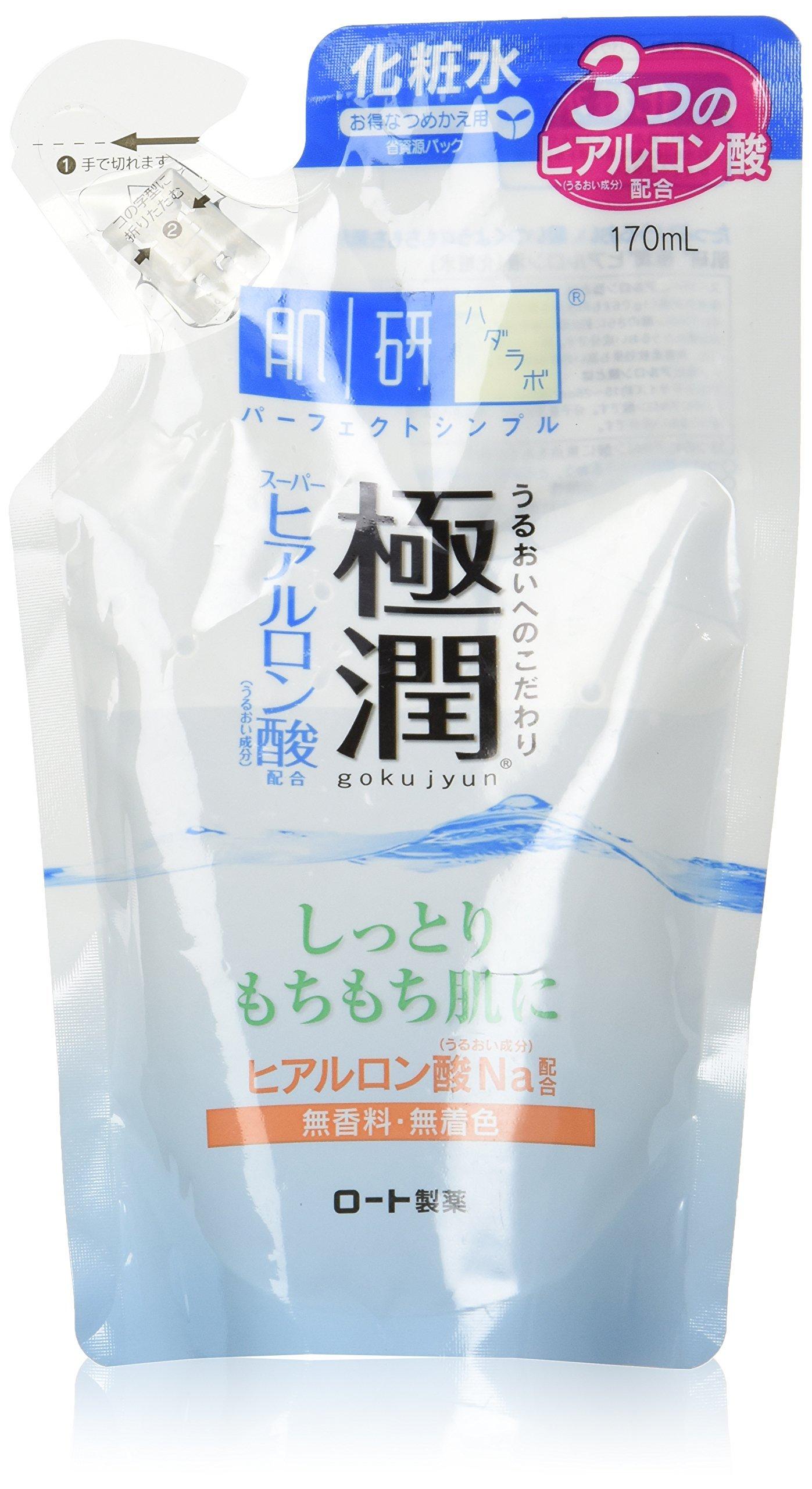 Hada Labo Gokujun Hyaluronic Acid Lotion Refill 170mL
Hada Labo Gokujun Hyaluronic Acid Lotion Refill 170mL