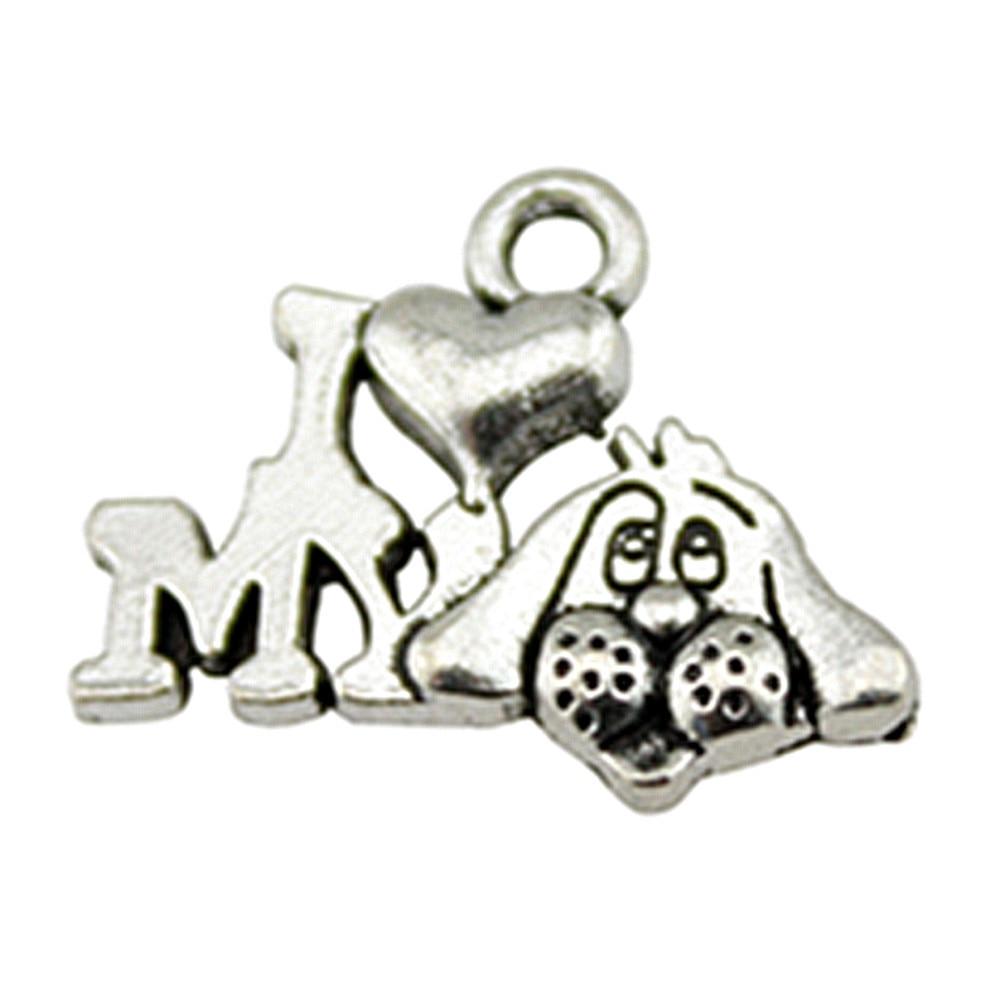 Античный серебряный цвет, 10 шт., бренд: WYISYWG Подвески I Heart My Dog, модные украшения, женские аксессуары, 17 мм
Античный серебряный цвет, 10 шт., бренд: WYISYWG Подвески I Heart My Dog, модные украшения, женские аксессуары, 17 мм