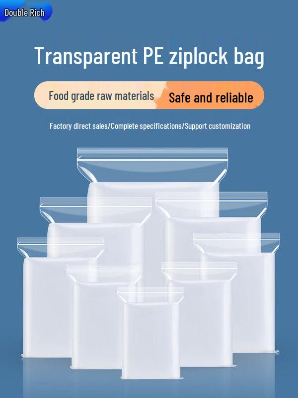 ZISIZ Transparent Thickened Self-Sealing Bags
ZISIZ Transparent Thickened Self-Sealing Bags