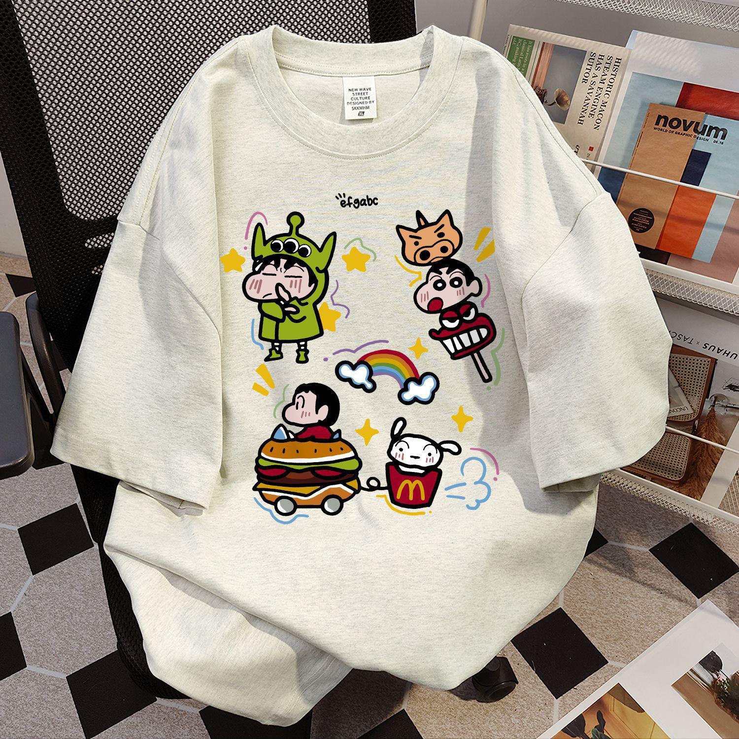 200g Pure Cotton American Retro Women s Short Sleeve T-shirt, Summer Loose Fit, Versatile Crayon Shin-chan Trend Top S
200g Pure Cotton American Retro Women s Short Sleeve T-shirt, Summer Loose Fit, Versatile Crayon Shin-chan Trend Top S
