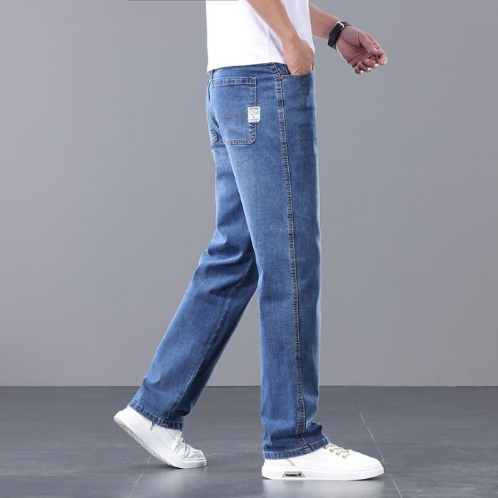 Stretch loose men s jeans summer fashion denim trousers trendy light business thin style 42
Stretch loose men s jeans summer fashion denim trousers trendy light business thin style 42